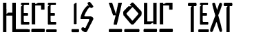 Your preview of Native Alien font