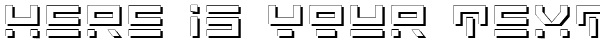 Your preview of Rocket Type Shadow font