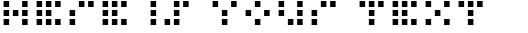 Your preview of Iconian Bitmap font
