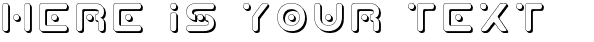 Your preview of Planet X Shadow font