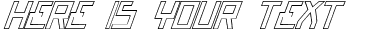 Your preview of Bionic Type Out Italic font