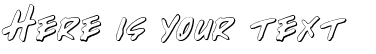 Your preview of Write Off Outline font
