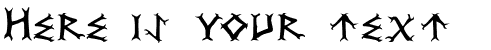 Your preview of Dragon Order font