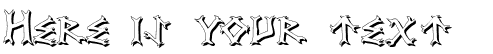 Your preview of Dragon Order Shadow font