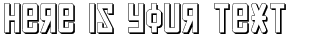 Your preview of Soviet 3D font