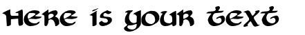 Your preview of Cry Uncial font