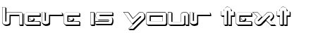 Your preview of Xephyr Shadow font