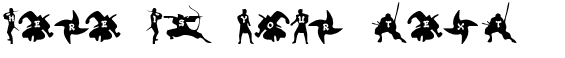Your preview of Ninjas font
