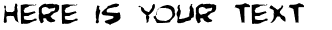 Your preview of Comic Book Commando Distorted font