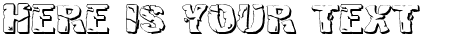 Your preview of Hulkbusters 3D font