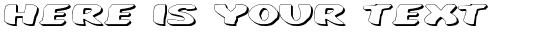 Your preview of Diego Con 3D font