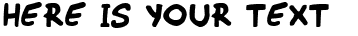 Your preview of WimpOut font