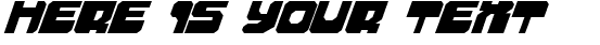 Your preview of Extechchop font