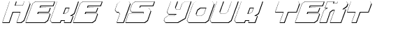Your preview of Extechchop Shadow font