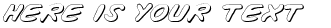 Your preview of Vigilante Notes Shadow font