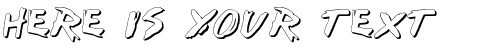 Your preview of I Want my TTR! Shadow font