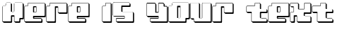 Your preview of Bad Robot 3D font