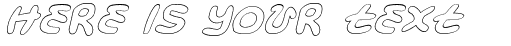 Your preview of Magic Beans Outline Italic font