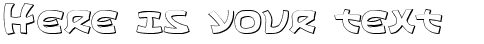 Your preview of Ephesian 3D font