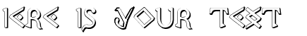 Your preview of Presley Press 3D font
