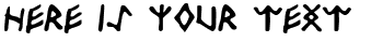 Your preview of Odinson font