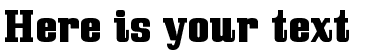 Your preview of Bullpen font
