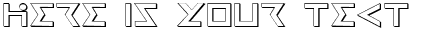 Your preview of Iron Cobra 3D font