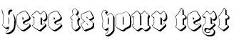 Your preview of Biergrten Shadow font