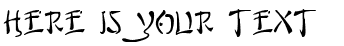 Your preview of Bushido font