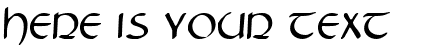 Your preview of Tristram font