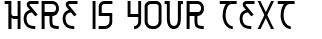 Your preview of Moon Dart font