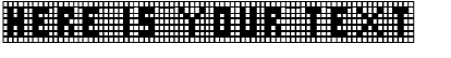 Your preview of X-Grid font