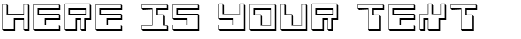 Your preview of Phaser Bank 3D font