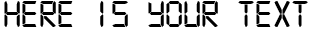 Your preview of Digital 7 Mono font