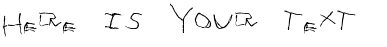 Your preview of Tommy's first alphabet font