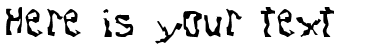Your preview of Dissonant Fractured font