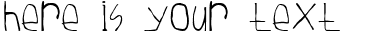 Your preview of Tuesday font