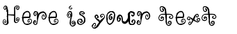 Your preview of Curlykid font