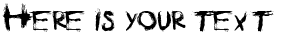 Your preview of B-rushed font