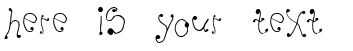Your preview of Melanie font