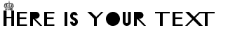 Your preview of MD Crown font