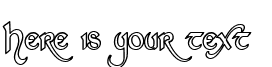 Your preview of St Charles Hollow font