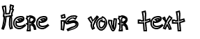 Your preview of Ra's Hand Hollow font