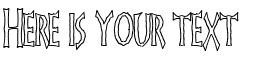 Your preview of FrankenDork Hollow font