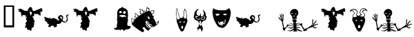 Your preview of Holloweenie Bats font