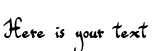 Your preview of Toms Handwriting font