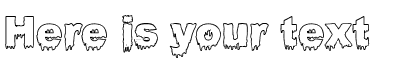 Your preview of Bloody Stump Gutted font