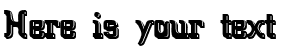Your preview of Big Blocko font