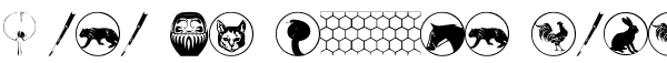 Your preview of Asian Dings font