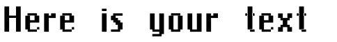 Your preview of MiniMasa font